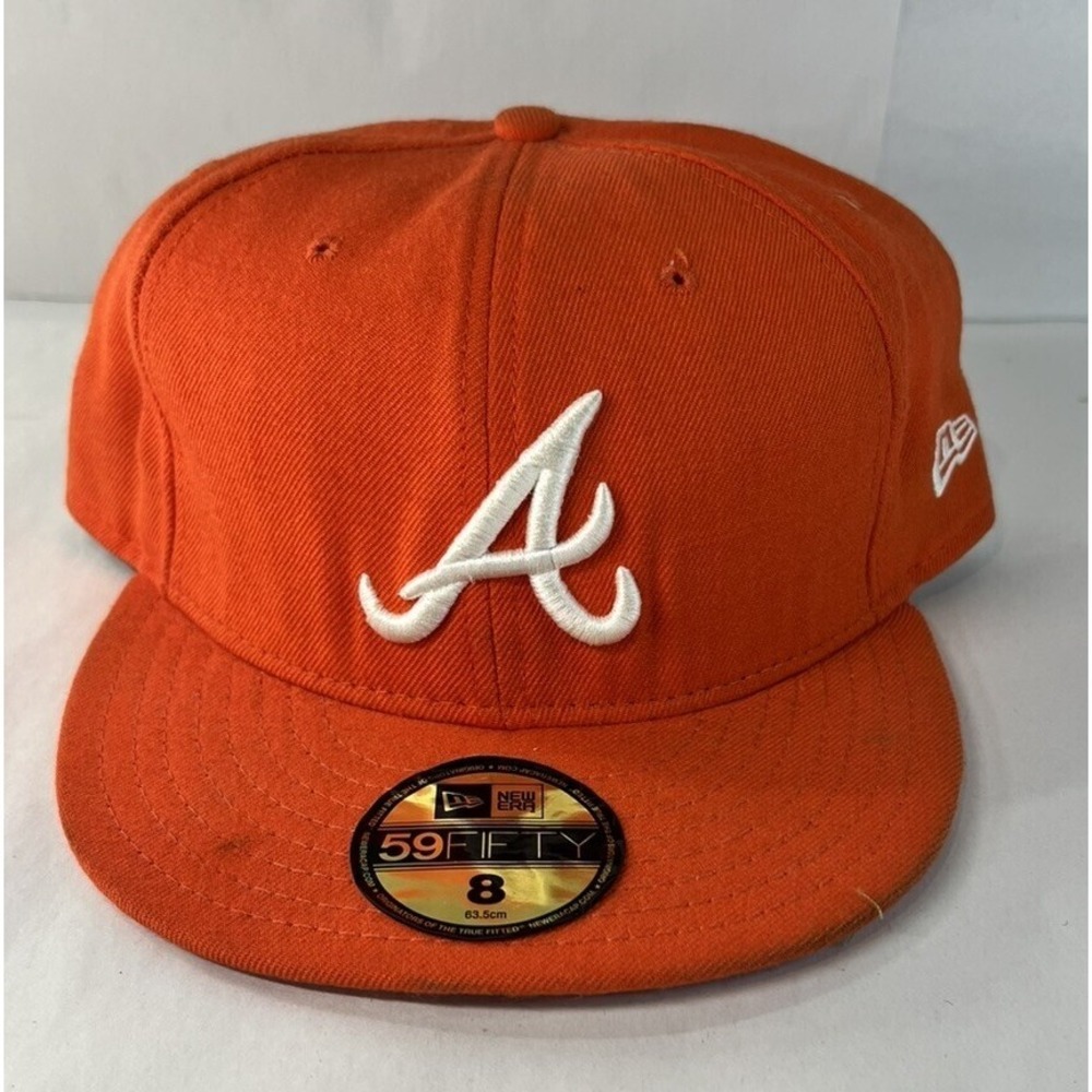 Atlanta Braves New Era Low Profile 59FIFTY Fitted‎ Hat Size 8